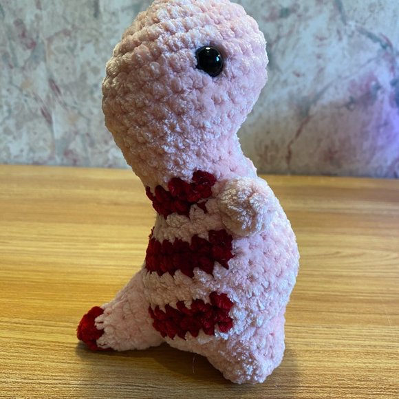 Mini Crochet Dino with Stripes - Picture 2 of 5